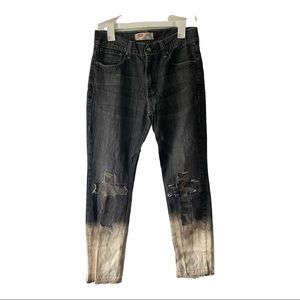 Customized Levi's 511 skinny jeans